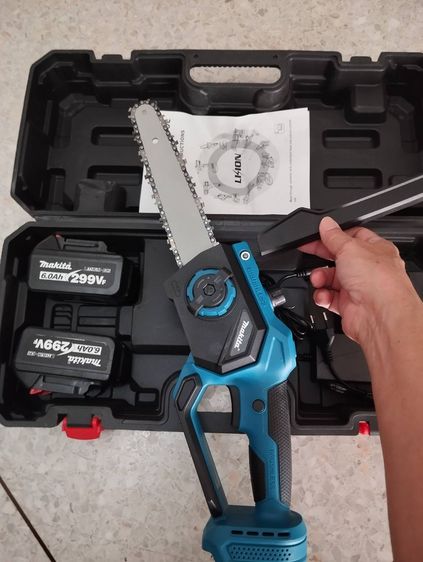 เลื่อยโซ่ไร้สาย Makita 8 นิ้ว มอเตอร์ไร้แปรง แบตเตอรี่299V 2ก้อน เก็บปลายทาง รูปที่ 8