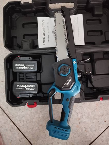 เลื่อยโซ่ไร้สาย Makita 8 นิ้ว มอเตอร์ไร้แปรง แบตเตอรี่299V 2ก้อน เก็บปลายทาง รูปที่ 10