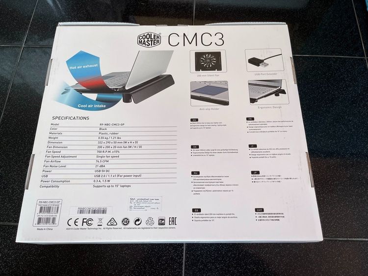 แท่นวาง Note Book ระบายความร้อนยี่ห้อ Cooler Master Cooling Pad Notepal CMC3 รูปที่ 5