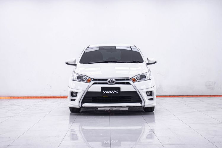Toyota Yaris 2015 1.2 G Sedan เบนซิน ไม่ติดแก๊ส เกียร์อัตโนมัติ ขาว รูปที่ 4