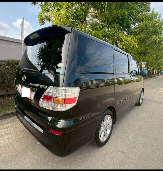 Toyota Alphard 2007 2.4 Hybrid E-Four 4WD Utility-car ไฮบริด ไม่ติดแก๊ส เกียร์อัตโนมัติ ดำ รูปที่ 2