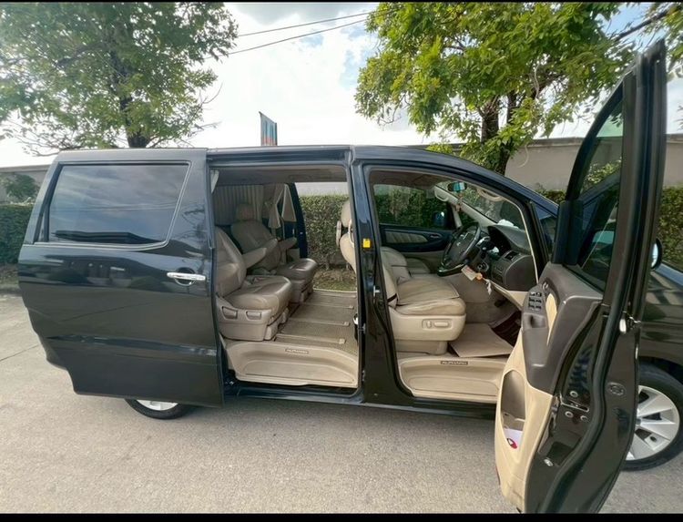 Toyota Alphard 2007 2.4 Hybrid E-Four 4WD Utility-car ไฮบริด ไม่ติดแก๊ส เกียร์อัตโนมัติ ดำ รูปที่ 4