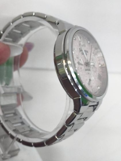 Casio Sheen SHE-3517D กระจก Sapphire สายสเตนเลส หน้าปัดขาว รูปที่ 11