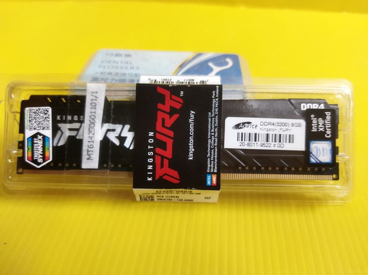 อื่นๆ (ขายแล้ว) แรม Kingston Fury DDR4 บัส3200 ความจุ 8gb มือหนึ่ง รับเครมมาจากAdvice เปิดแพคเพื่อเทสเท่านั้น  มีเก็บปลายทาง  