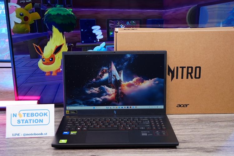 Acer Nitro V15 i5-13420H RTX5050(8GB) RAM16 SSD512GB จอ15.6 FHD 165Hz สเปคเกมมิ่ง ดีไซน์เรียบหรู อุปกรณ์แท้ครบกล่องพร้อมประกันศูนย์2028 ขายเ รูปที่ 2