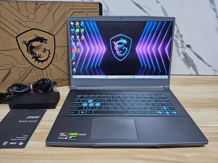 Msi Gaming Ryzen7 7735Hs+RTX 4060 8Gb +Ram16 +SSD512 เครื่องดี พร้อมใช้งาน
