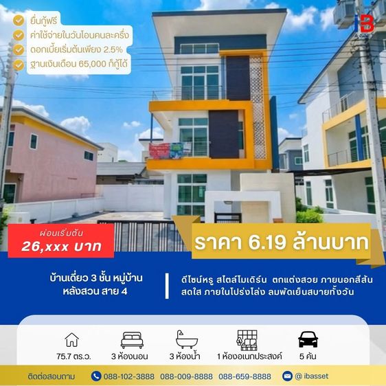 🔥 ลดแรงงงง ถูกที่สุดในโครงการ✨🏡 หมู่บ้านหลังสวน พุทธมณฑลสาย 4