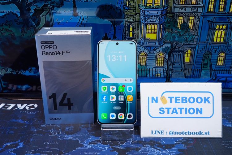 อื่นๆ 256 GB สมาร์ทโฟน OPPO Reno14F (12+256GB) Opal Blue 5G เครื่องสวย มีประกันศูนย์ พร้อมใช้งาน ขายเพียง 7,990.- เท่านั้น