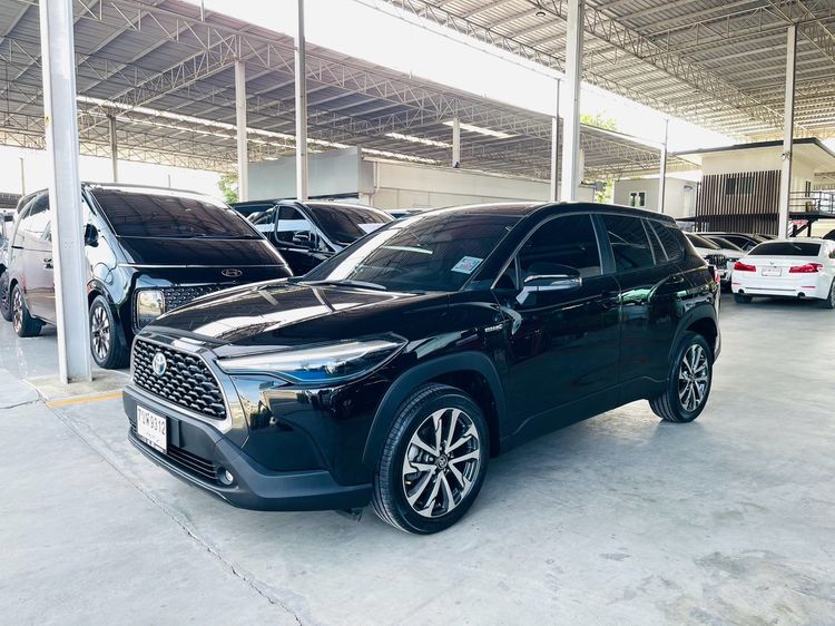 Toyota Corolla Cross 2022 1.8 Hybrid Premium Sedan ไฮบริด ไม่ติดแก๊ส เกียร์อัตโนมัติ ดำ