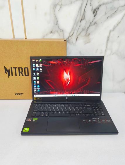อื่นๆ HDMI ใช่ ขาย โน็ตบุ๊ค Acer nitro V15 Ryzen 5 6600H M.2 512GB Ram 32 GB จอ 15.6นิ้ว Full HD IPS 165Hz วินโดว์แท้ ราคา 22,900บาท มีประกันจากศูนย์
