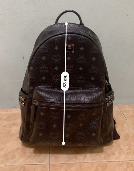 MCM Stark Visetos Backpack Black 🖤 รูปที่ 9