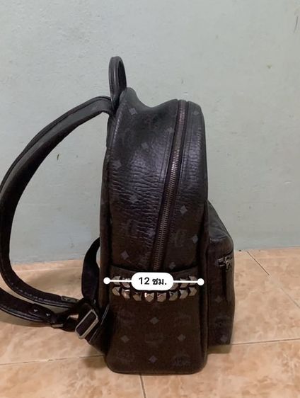 MCM Stark Visetos Backpack Black 🖤 รูปที่ 10