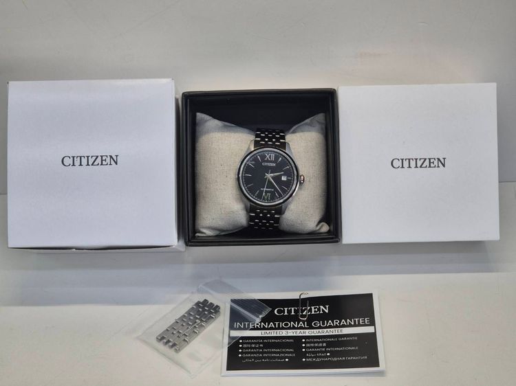 Citizen Automatic NJ0100-89E หน้าดํา ฟูลเซ็ต กล่องครบ รูปที่ 14