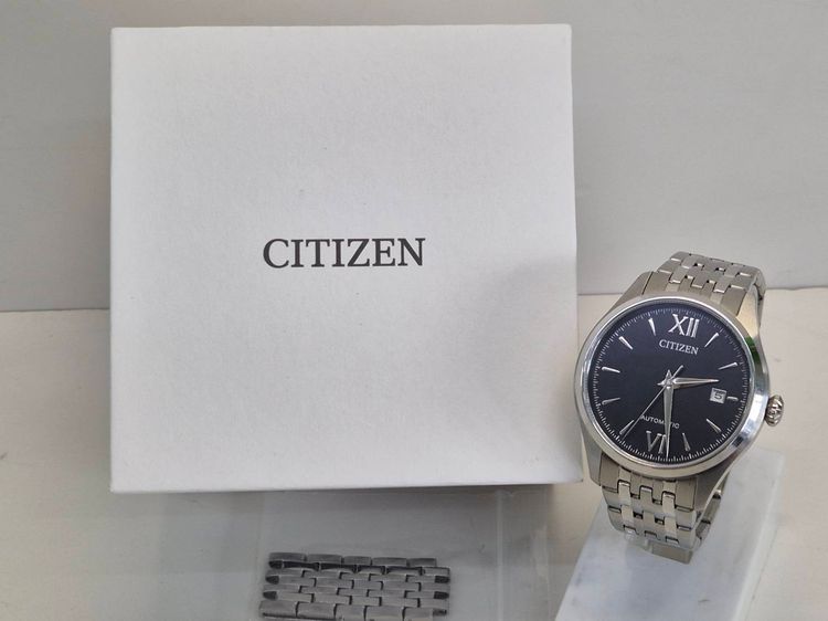Citizen Automatic NJ0100-89E หน้าดํา ฟูลเซ็ต กล่องครบ รูปที่ 7