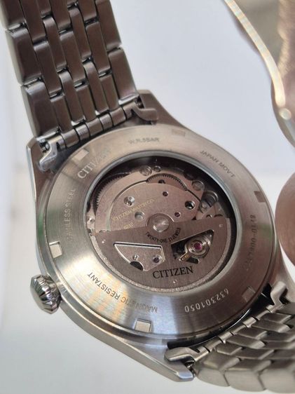 Citizen Automatic NJ0100-89E หน้าดํา ฟูลเซ็ต กล่องครบ รูปที่ 12