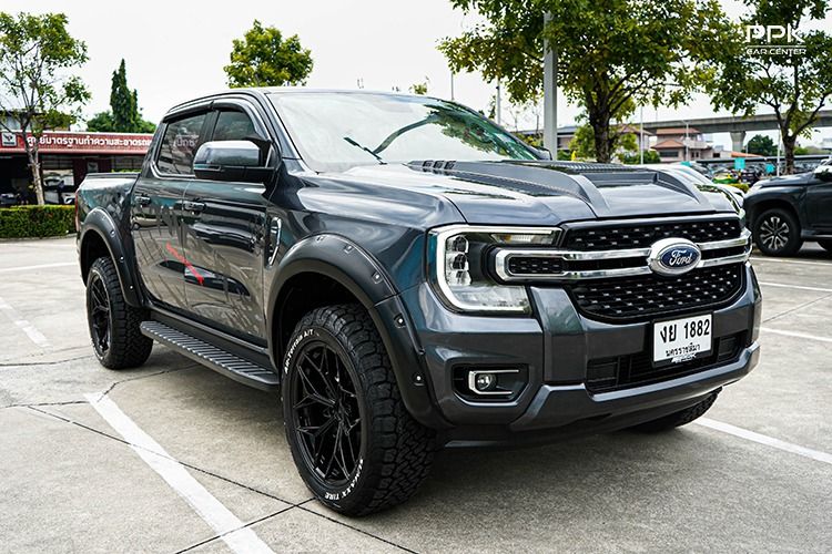 Ford Ranger 2023 2.0 Hi-Rider XLT Pickup ดีเซล ไม่ติดแก๊ส เกียร์ธรรมดา เทา รูปที่ 3
