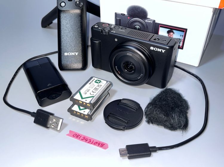 Sony ZV1 F สภาพสวย พร้อมขาตั้งรีโมทสวิทซ์และชุุดชาร์จแบตเตอรี่สำรอง รูปที่ 2