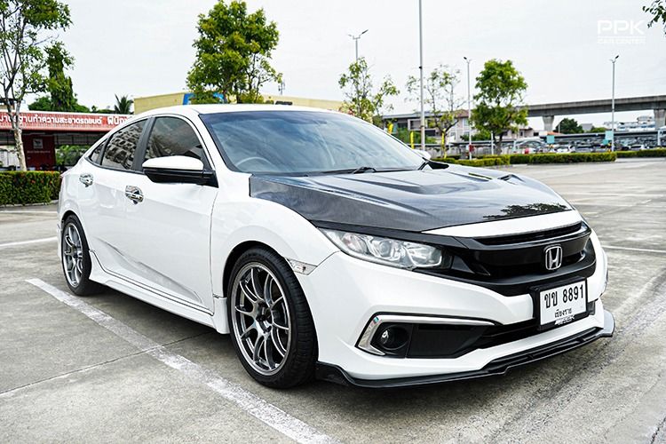 Honda Civic 2021 1.8 EL i-VTEC Sedan เบนซิน ไม่ติดแก๊ส เกียร์อัตโนมัติ ขาว รูปที่ 3