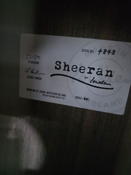 ed sheeran by lowden w-01 รูปที่ 6