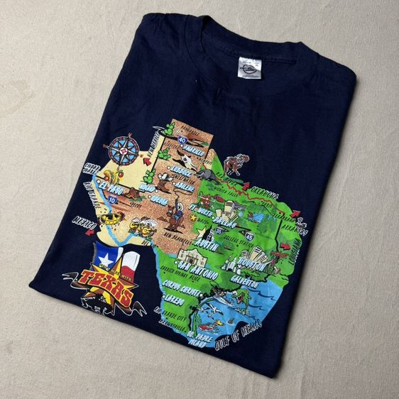 เสื้อยืด Texas งานเก่า by DELTA Size XL