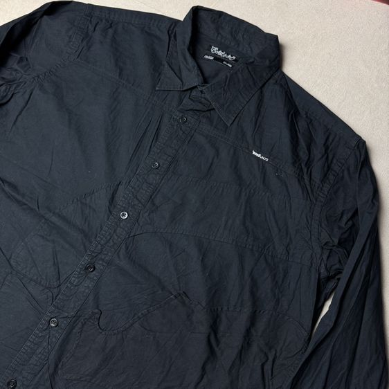 เสื้อเชิ้ต​ Ecko Unltd งานต่อผ้า สภาพ​ใหม่ดำสนิท Size XXL