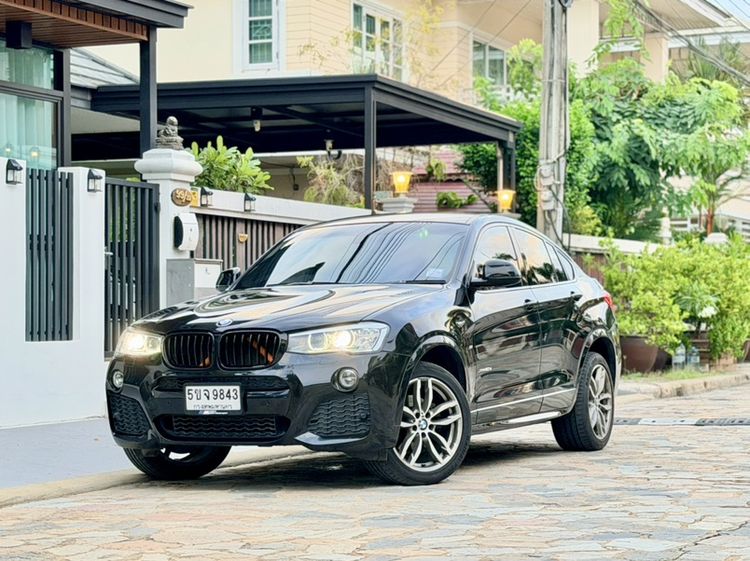 รถ BMW X4 2.0 xDrive20d M Sport 4WD สี ดำ