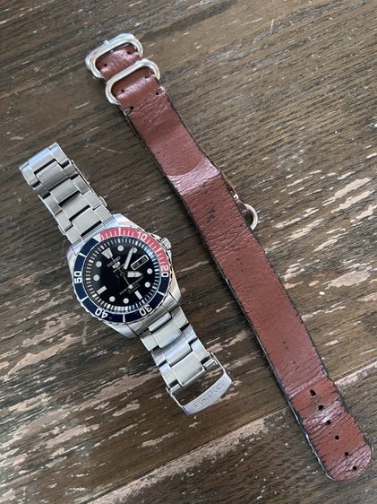 ขาว seiko submariner  pepsiสายสองเส้น