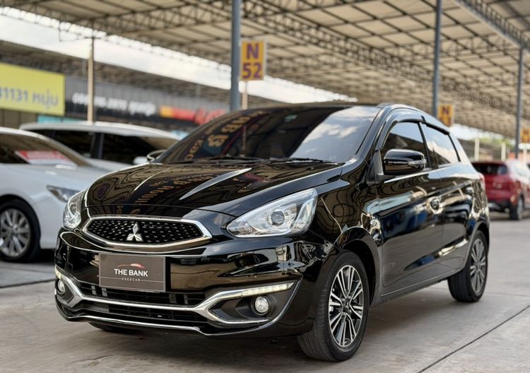 Mitsubishi Mirage 2013 1.2 GLS Sedan ไฮบริด ไม่ติดแก๊ส เกียร์อัตโนมัติ ดำ
