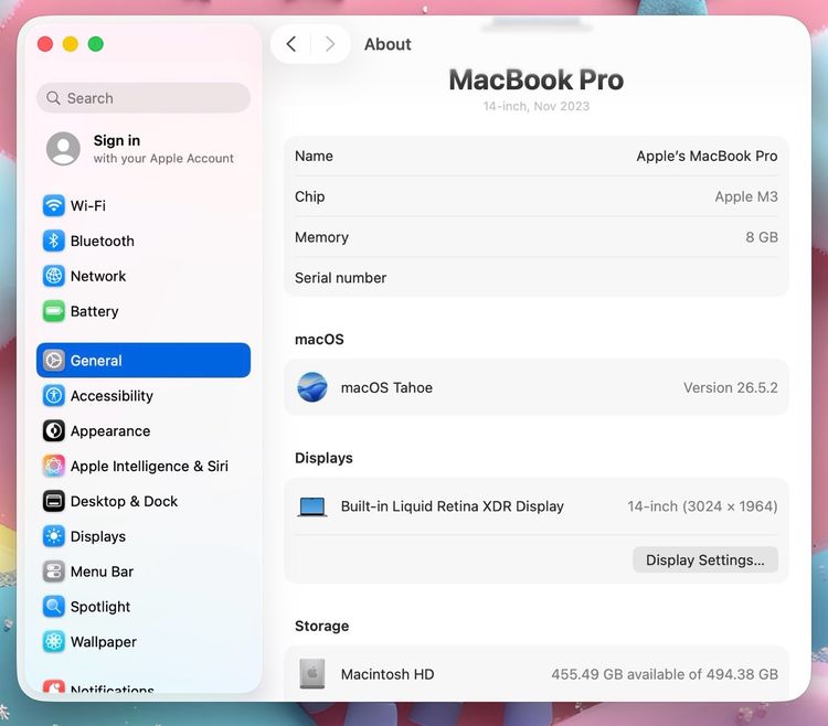 MacBook Pro 14-inch M3 2023 Ram8GB SSD512GB Space Gray รูปที่ 12