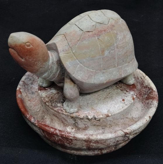 75476-เต่าหินแกะพร้อมถาด  ตัวใหญ่ ขนาดเต่า 7.5x4 สูง'3.5 นิ้ว ขนาดถาด 7.5 สูง 2 นิ้ว บูชาหน้าห้างร้าน ตั้งโต๊ะทำงาน เป็นศิริมงคล เรียกโชคลาภ รูปที่ 11