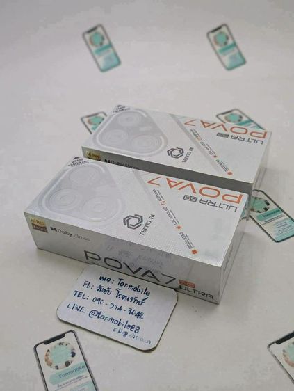 ขาย เทิร์น Tecno Pova 7 Ultra 5G Ram 12 Rom 256 ศูนย์ไทย ของใหม่มือ 1 ประกัน 1 ปี เพียง 8,590 บาท ครับ