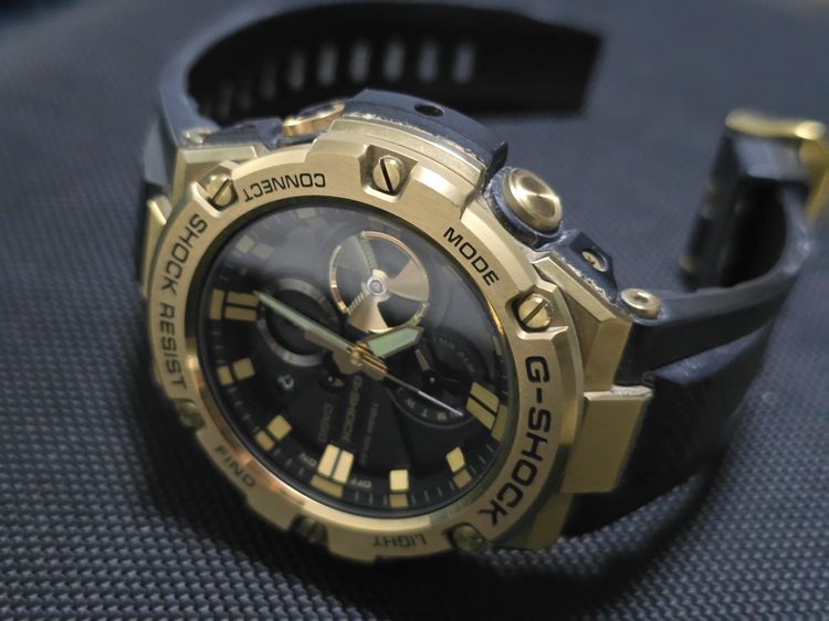 นาฬิกาข้อมือ G-Shock G-Steel รุ่นโทนสีดำทองยอดนิยมซีรีส์ GST-B100  มือ 2  รูปที่ 7
