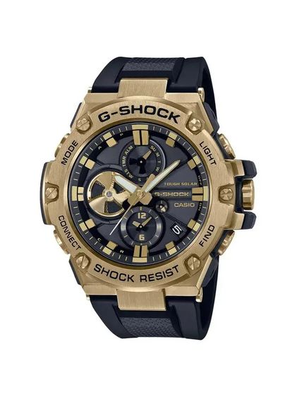 นาฬิกาข้อมือ G-Shock G-Steel รุ่นโทนสีดำทองยอดนิยมซีรีส์ GST-B100  มือ 2  รูปที่ 12