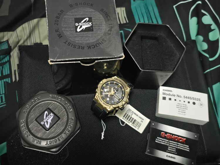 นาฬิกาข้อมือ G-Shock G-Steel รุ่นโทนสีดำทองยอดนิยมซีรีส์ GST-B100  มือ 2  รูปที่ 4