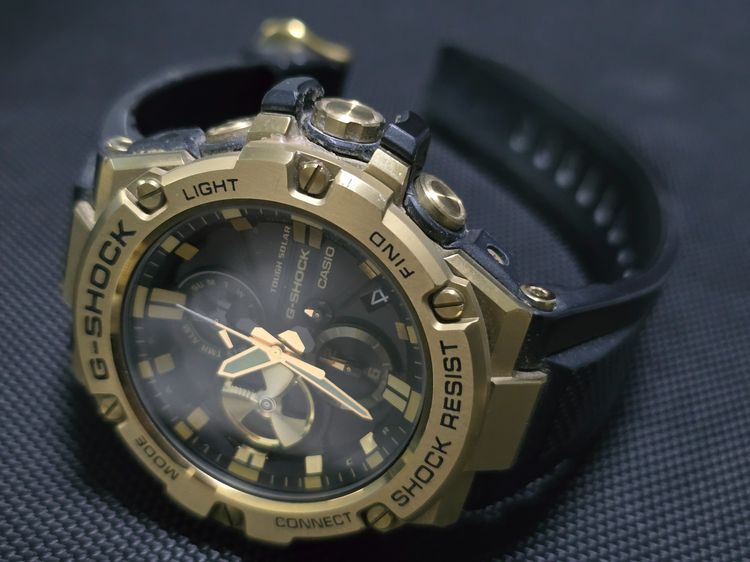 นาฬิกาข้อมือ G-Shock G-Steel รุ่นโทนสีดำทองยอดนิยมซีรีส์ GST-B100  มือ 2  รูปที่ 2