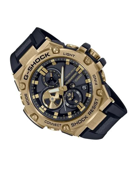 นาฬิกาข้อมือ G-Shock G-Steel รุ่นโทนสีดำทองยอดนิยมซีรีส์ GST-B100  มือ 2  รูปที่ 11