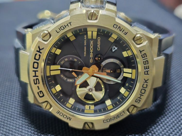 นาฬิกาข้อมือ G-Shock G-Steel รุ่นโทนสีดำทองยอดนิยมซีรีส์ GST-B100  มือ 2 