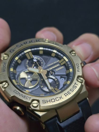 นาฬิกาข้อมือ G-Shock G-Steel รุ่นโทนสีดำทองยอดนิยมซีรีส์ GST-B100  มือ 2  รูปที่ 9