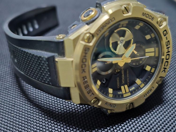 นาฬิกาข้อมือ G-Shock G-Steel รุ่นโทนสีดำทองยอดนิยมซีรีส์ GST-B100  มือ 2  รูปที่ 6