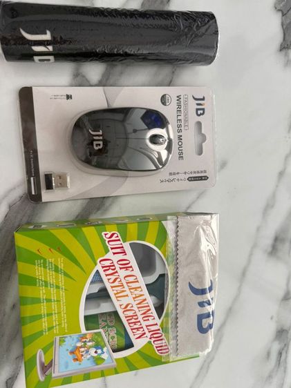 เม้าส์ และคีย์บอร์ด Wireless Mouse+Computer/Laptop Cleaning kit |New| Combo pack