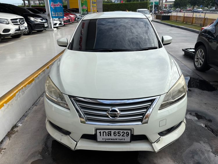 Nissan Sylphy 2012 1.6 E Sedan เบนซิน ไม่ติดแก๊ส เกียร์อัตโนมัติ ขาว รูปที่ 2