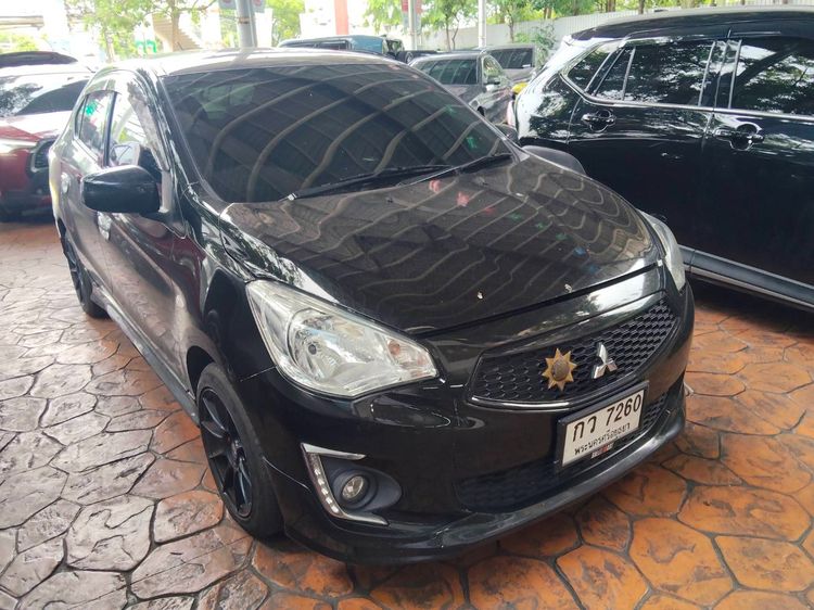รถ Mitsubishi Attrage 1.2 GLX สี ดำ
