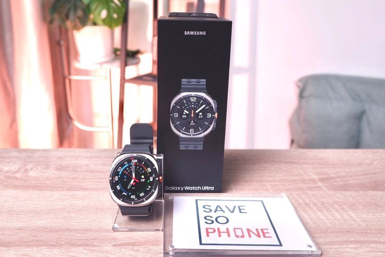 ไทเทเนียม เทา Galaxy Watch Ultra (2024) 47 MM. สี Silver เครื่องสวย ราคาเพียง 7,990.- มีประกันร้าน 60วัน