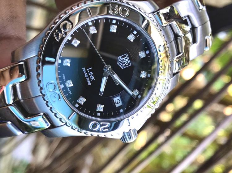 Tag Heuer Link Quartz Diamond  Black Dial WJ 1113🇨🇭🇨🇭 รูปที่ 5