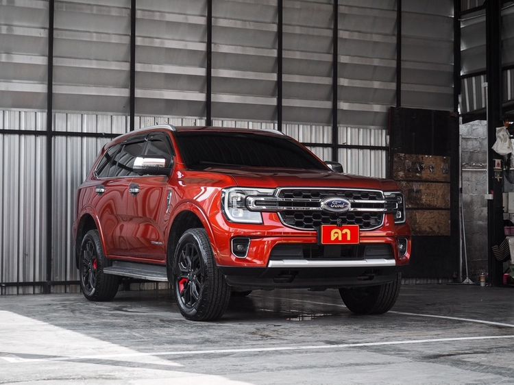 Ford Everest 2022 2.0 Titanium Plus 4WD Utility-car ดีเซล ไม่ติดแก๊ส เกียร์อัตโนมัติ ส้ม รูปที่ 2