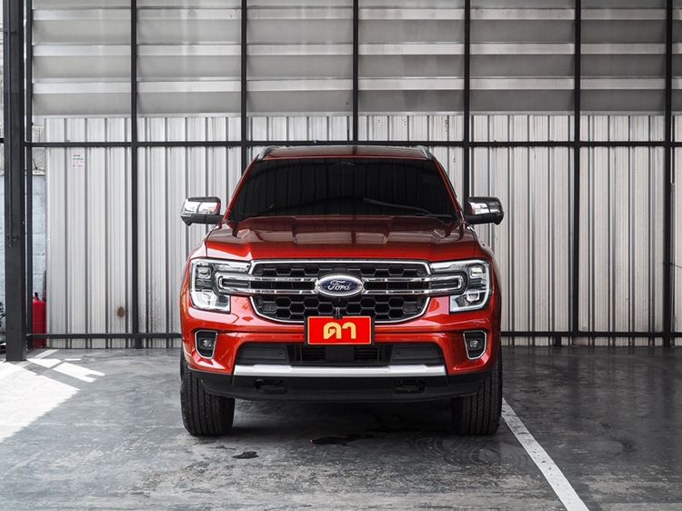 Ford Everest 2022 2.0 Titanium Plus 4WD Utility-car ดีเซล ไม่ติดแก๊ส เกียร์อัตโนมัติ ส้ม รูปที่ 3