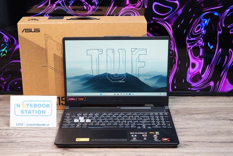 วินโดว์ 16 กิกะไบต์ ใช่ Asus TUF Gaming A15 Ryzen7-170 RTX3050(4GB) RAM16 SSD512GB จอ15.6นิ้ว FHD 144Hz เกมมิ่งรุ่นใหม่ สเปคแรง ครบกล่องประกันศูนย์2028 ขายเพียง 24,
