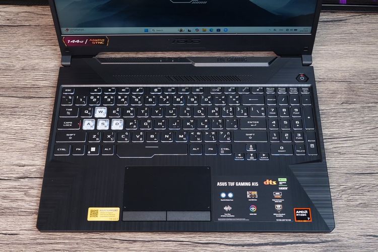 Asus TUF Gaming A15 Ryzen7-170 RTX3050(4GB) RAM16 SSD512GB จอ15.6นิ้ว FHD 144Hz เกมมิ่งรุ่นใหม่ สเปคแรง ครบกล่องประกันศูนย์2028 ขายเพียง 24, รูปที่ 5