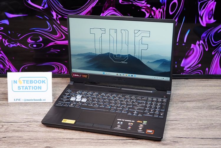 Asus TUF Gaming A15 Ryzen7-170 RTX3050(4GB) RAM16 SSD512GB จอ15.6นิ้ว FHD 144Hz เกมมิ่งรุ่นใหม่ สเปคแรง ครบกล่องประกันศูนย์2028 ขายเพียง 24, รูปที่ 4