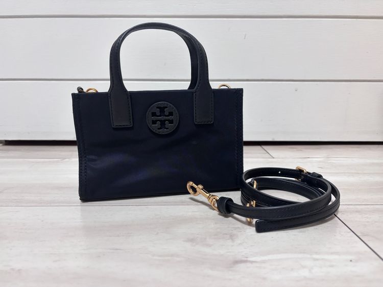 อื่นๆ ไนล่อน ไม่ระบุ ✨Tory Burch Ella Mini Tote สีดำ ของแท้ 💯 สภาพเหมือนใหม่